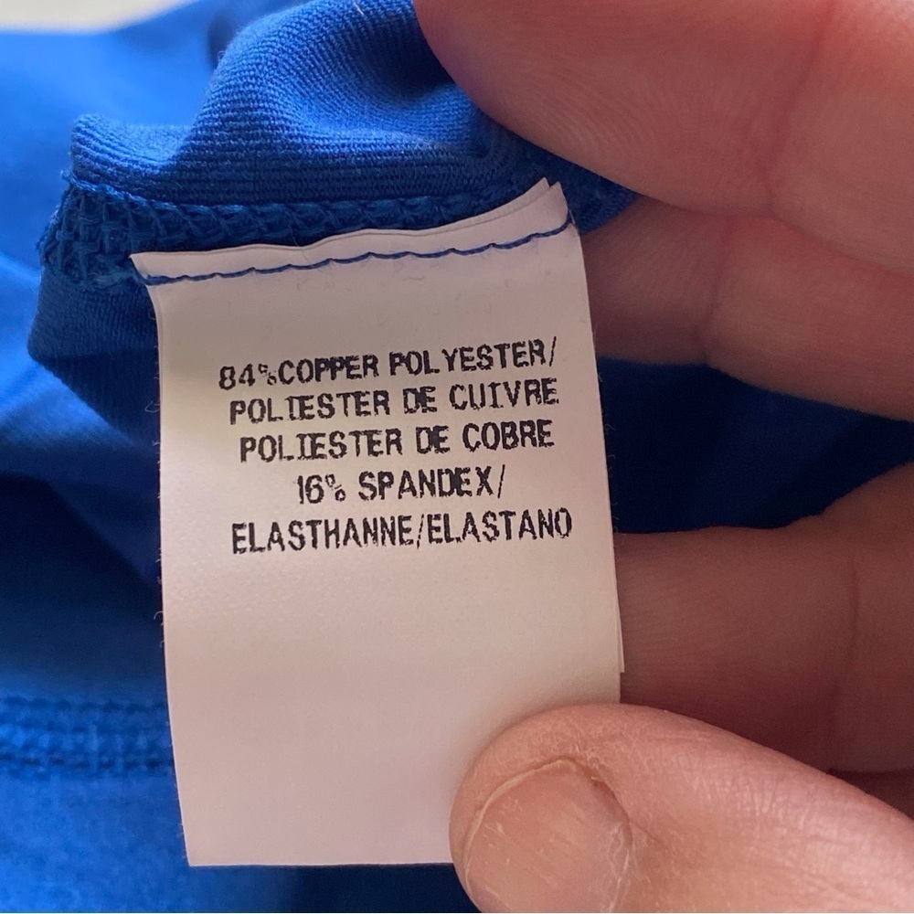 Tommie Copper Women's XL Recovery Liberate V-Neck Short Sleeve Shirt Blue - Picture 9 of 14